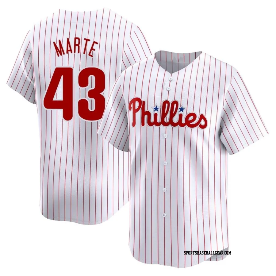 Yunior Marte Men's Philadelphia Phillies White Limited Home Jersey