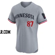 Yunior Severino Men's Minnesota Twins Gray Elite Road Jersey