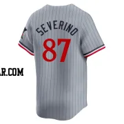 Yunior Severino Men's Minnesota Twins Gray Limited Road Jersey