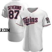 Yunior Severino Men's Minnesota Twins White Authentic Home Jersey