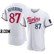 Yunior Severino Men's Minnesota Twins White Authentic Home Jersey