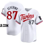 Yunior Severino Men's Minnesota Twins White Limited Home Jersey