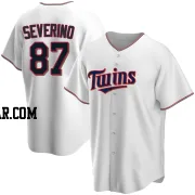 Yunior Severino Men's Minnesota Twins White Replica Home Jersey