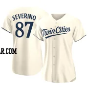 Yunior Severino Women's Minnesota Twins Cream Authentic Alternate Jersey