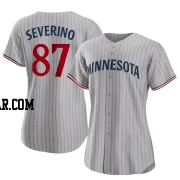 Yunior Severino Women's Minnesota Twins Gray Replica Road Jersey