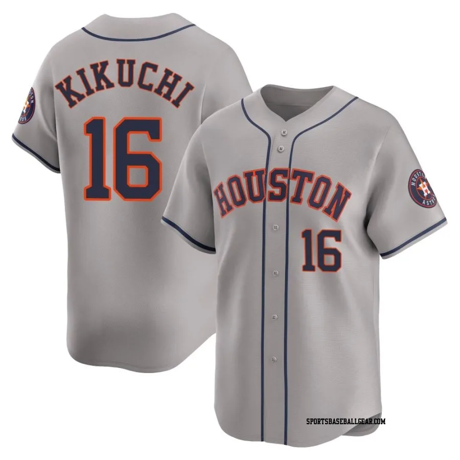 Yusei Kikuchi Men's Houston Astros Gray Limited Away Jersey