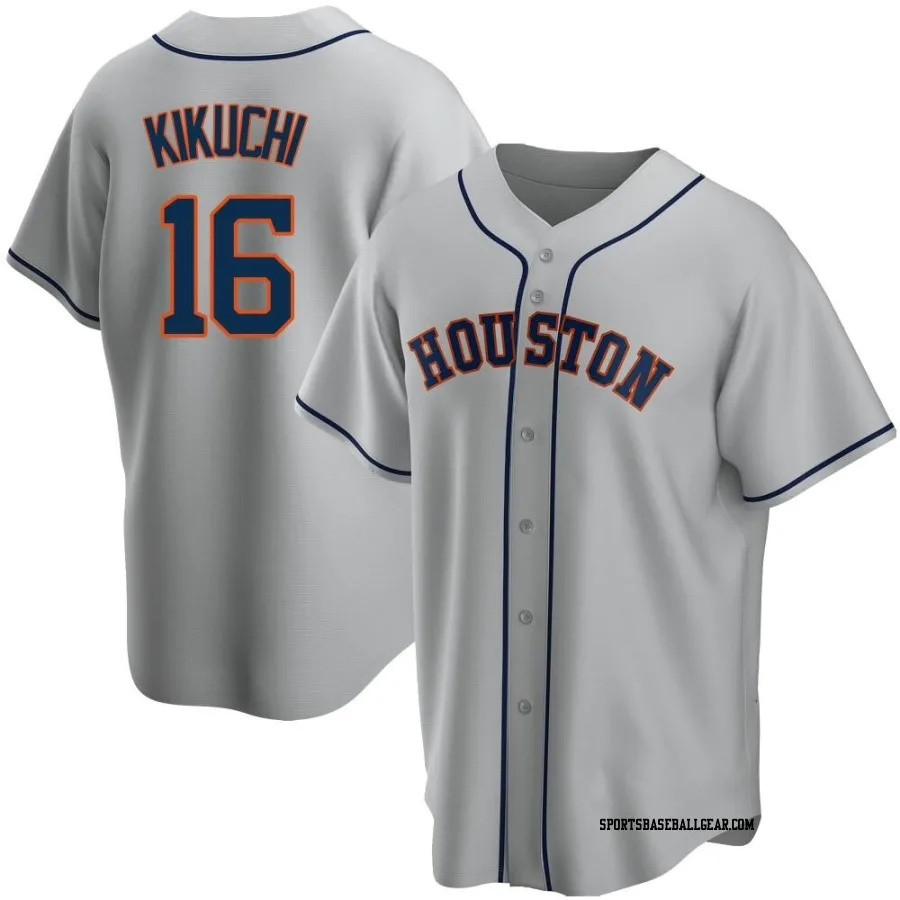 Yusei Kikuchi Men's Houston Astros Gray Replica Road Jersey