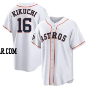 Yusei Kikuchi Men's Houston Astros White Replica 2022 World Series Champions Home Jersey