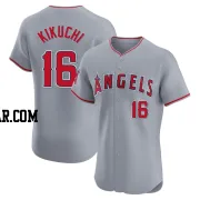 Yusei Kikuchi Men's Los Angeles Angels Gray Elite Road Jersey