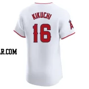 Yusei Kikuchi Men's Los Angeles Angels White Elite Home Jersey