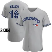 Yusei Kikuchi Men's Toronto Blue Jays Gray Authentic Road Jersey