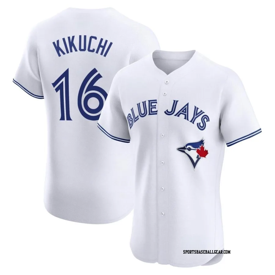 Yusei Kikuchi Men's Toronto Blue Jays White Elite Home Jersey