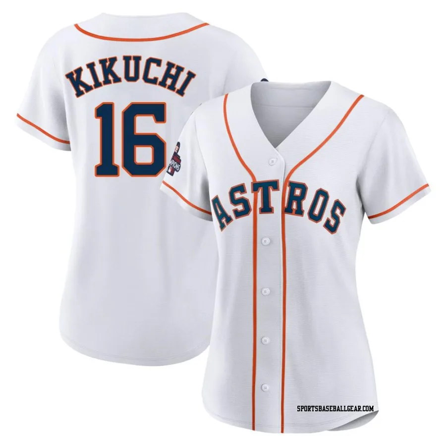 Yusei Kikuchi Women's Houston Astros White Authentic 2022 World Series Champions Home Jersey