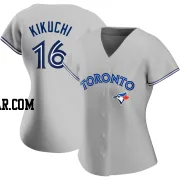 Yusei Kikuchi Women's Toronto Blue Jays Gray Authentic Road Jersey