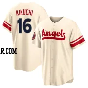 Yusei Kikuchi Youth Los Angeles Angels Cream Replica 2022 City Connect Jersey