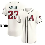 Zac Gallen Men's Arizona Diamondbacks Cream Elite Home Jersey