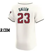 Zac Gallen Men's Arizona Diamondbacks Cream Elite Home Jersey