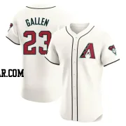 Zac Gallen Men's Arizona Diamondbacks Cream Elite Home Patch Jersey