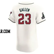 Zac Gallen Men's Arizona Diamondbacks Cream Elite Home Patch Jersey