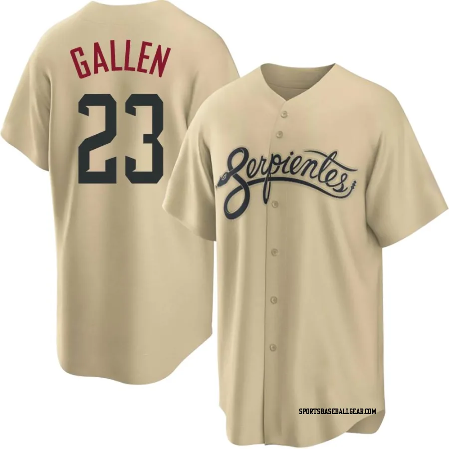 Zac Gallen Men's Arizona Diamondbacks Gold Replica 2021 City Connect Cool Base Jersey