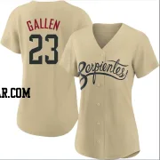 Zac Gallen Women's Arizona Diamondbacks Gold Authentic 2021 City Connect Cool Base Jersey