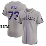 Zac Veen Men's Colorado Rockies Gray Elite Road Jersey