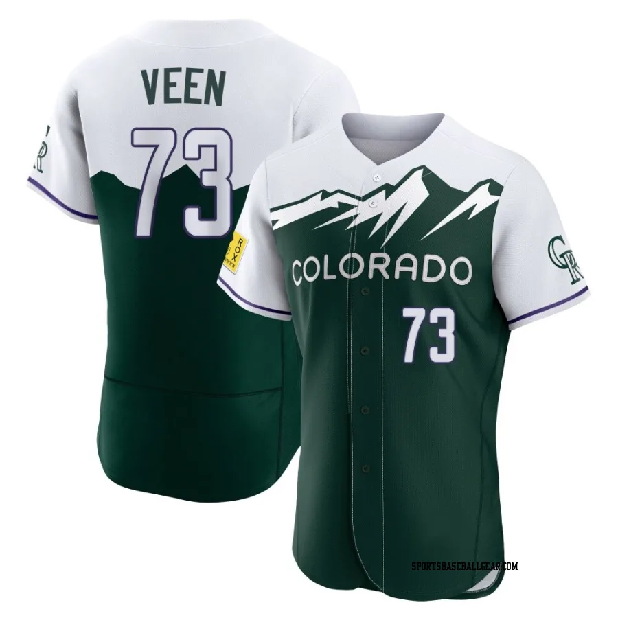 Zac Veen Men's Colorado Rockies Green Authentic 2022 City Connect Jersey