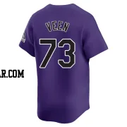 Zac Veen Men's Colorado Rockies Purple Limited Alternate Jersey