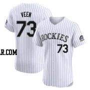 Zac Veen Men's Colorado Rockies White Elite Home Jersey