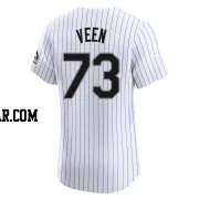 Zac Veen Men's Colorado Rockies White Elite Home Jersey