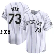 Zac Veen Men's Colorado Rockies White Limited Home Jersey