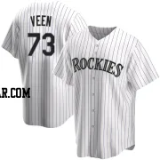 Zac Veen Men's Colorado Rockies White Replica Home Jersey