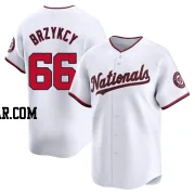 Zach Brzykcy Men's Washington Nationals White Limited Home Jersey