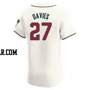 Zach Davies Men's Arizona Diamondbacks Cream Elite Home Jersey