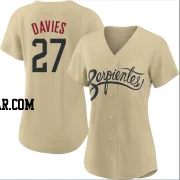 Zach Davies Women's Arizona Diamondbacks Gold Authentic 2021 City Connect Cool Base Jersey