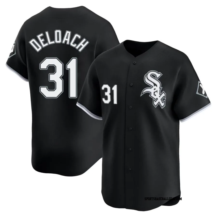 Zach DeLoach Men's Chicago White Sox Black Limited Alternate Jersey