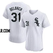 Zach DeLoach Men's Chicago White Sox White Elite Home Jersey