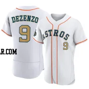 Zach Dezenzo Men's Houston Astros Gold Authentic White 2023 Collection Jersey