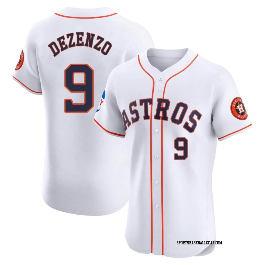 Zach Dezenzo Men's Houston Astros White Elite Home Patch Jersey