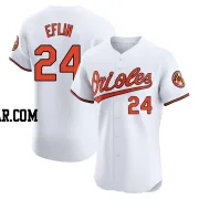 Zach Eflin Men's Baltimore Orioles White Elite Home Jersey