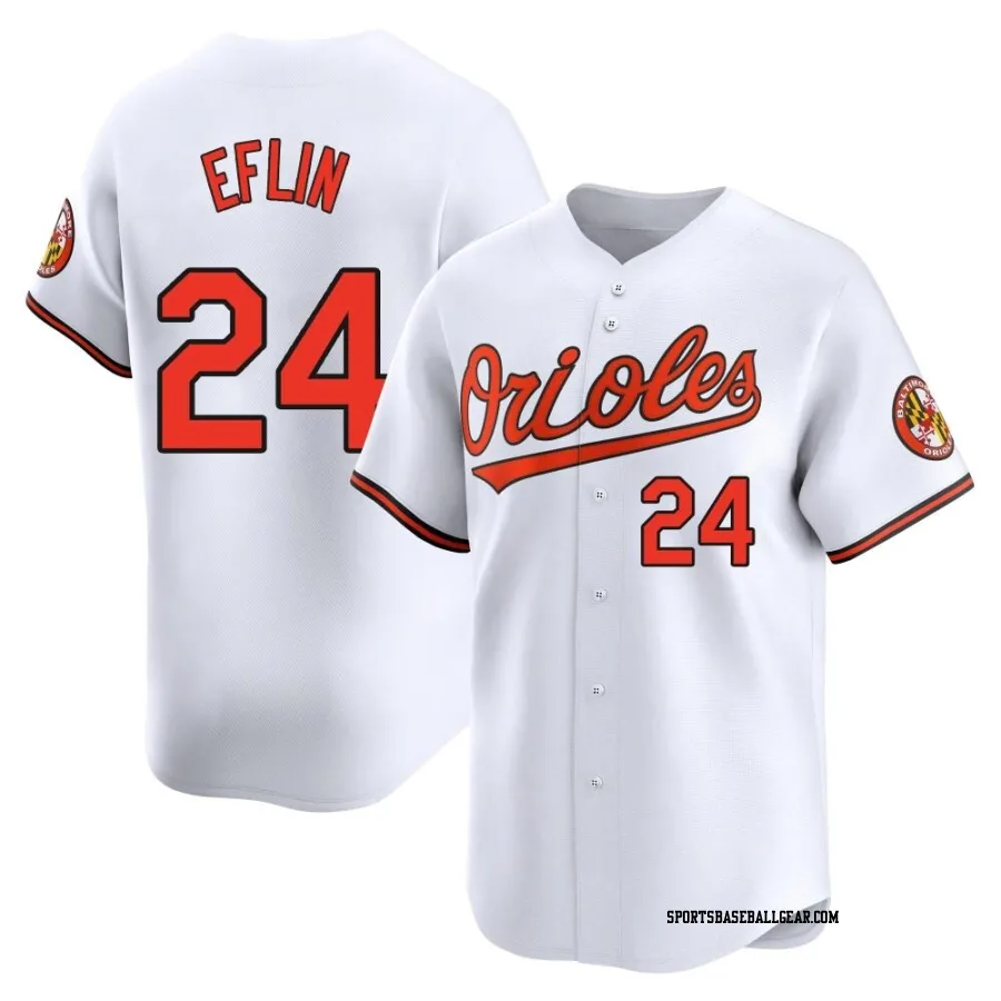 Zach Eflin Youth Baltimore Orioles White Limited Home Jersey