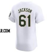 Zach Jackson Men's Oakland Athletics White Elite Home Jersey