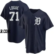 Zach Logue Men's Detroit Tigers Navy Replica Alternate Jersey