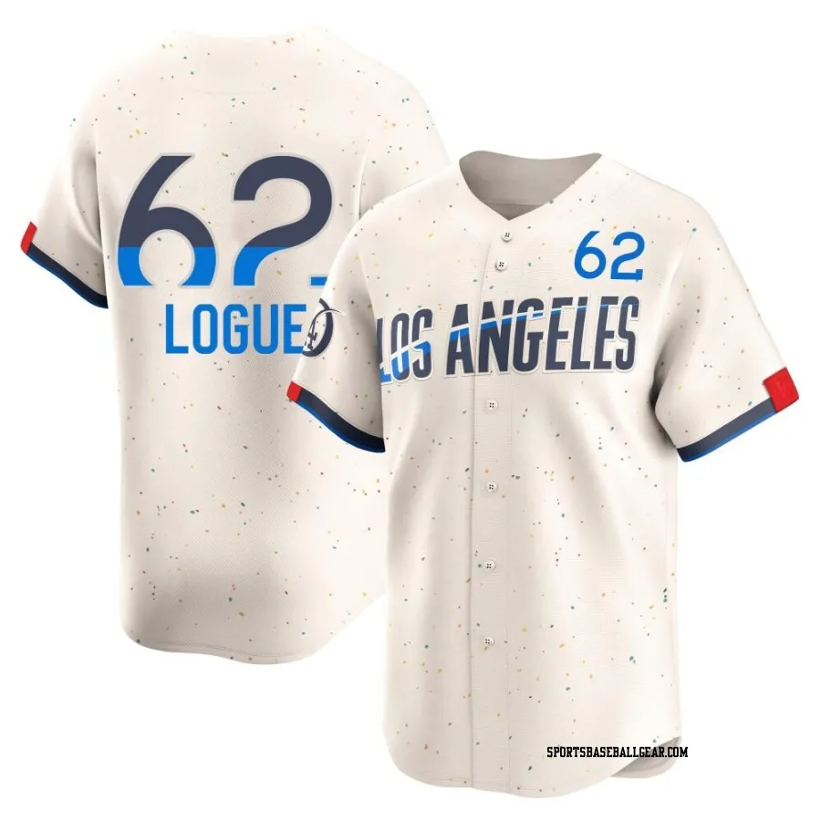 Zach Logue Men's Los Angeles Dodgers Cream Limited 2024 City Connect Jersey