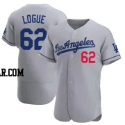 Zach Logue Men's Los Angeles Dodgers Gray Authentic Away Jersey