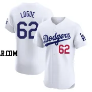 Zach Logue Men's Los Angeles Dodgers White Elite Home Jersey