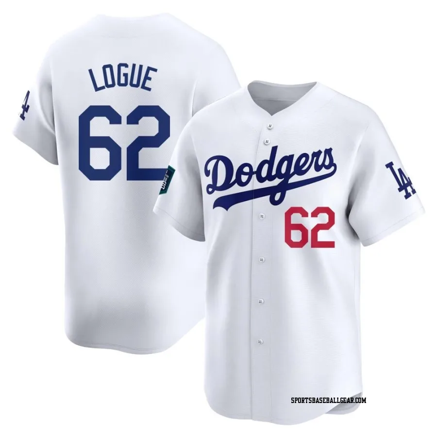 Zach Logue Men's Los Angeles Dodgers White Limited 2024 World Tour Seoul Series Home Jersey