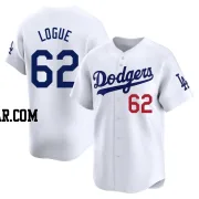 Zach Logue Men's Los Angeles Dodgers White Limited Home Jersey