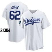 Zach Logue Men's Los Angeles Dodgers White Replica 2024 World Tour Seoul Series Home Jersey