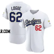 Zach Logue Men's Los Angeles Dodgers White/Gold Authentic 2021 Gold Program Player Jersey